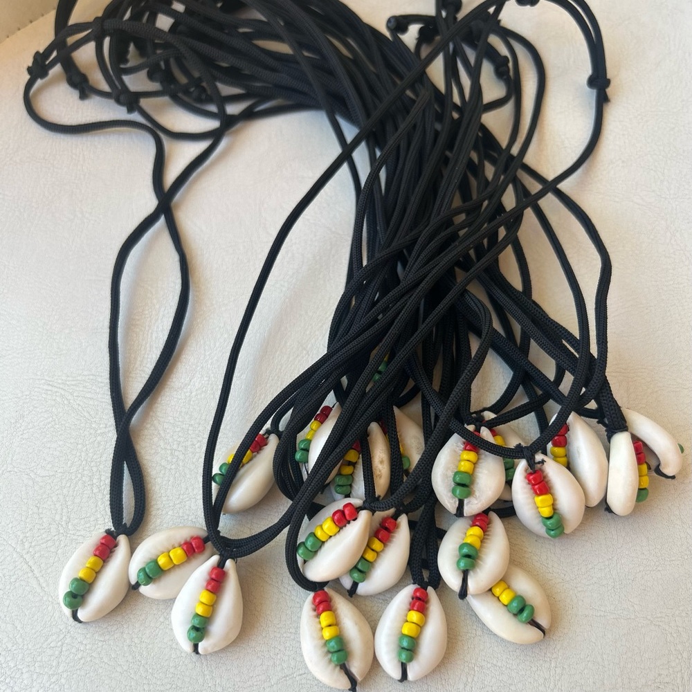 💯 Authentic Cowrie Shell Adjustable Necklace Benin Made